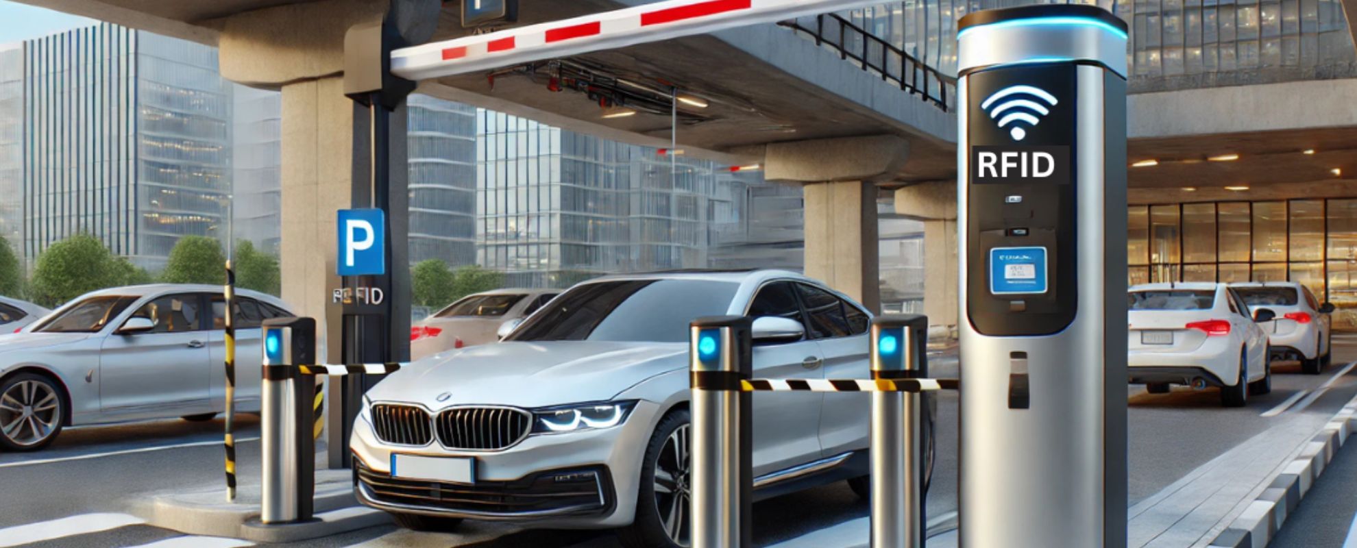 Vehicle & Parking RFID system at corporate campus gate