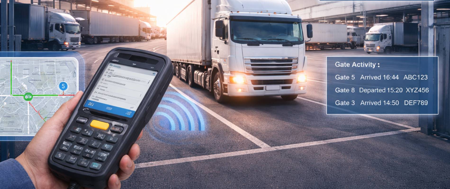 Vehicle tracking system RFID at industrial entry gate