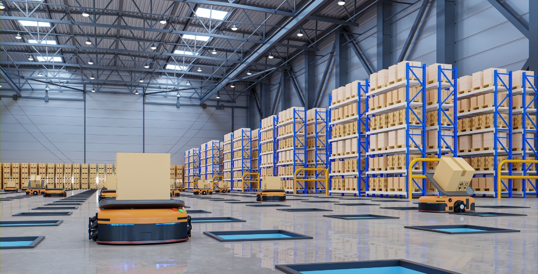 RFID warehouse automation India 2026 with automated guided vehicles and smart inventory tracking