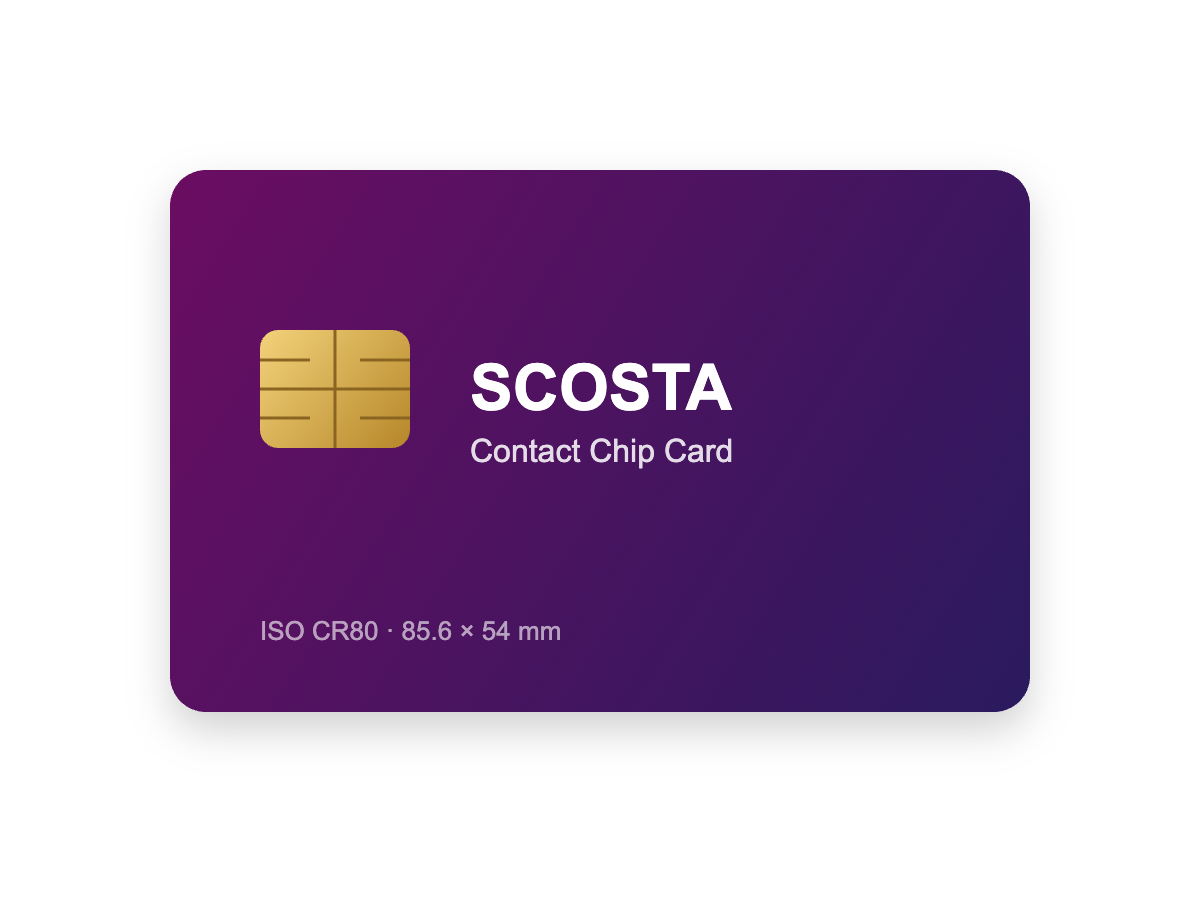 SCOSTA Card Contact Chip